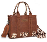 Leopard Print Concealed Carry Tote/ Crossbody