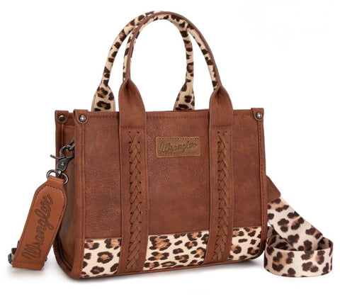 Leopard Print Concealed Carry Tote/ Crossbody