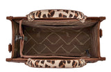 Leopard Print Concealed Carry Tote/ Crossbody