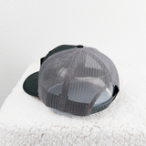 Black and Grey Richardson Trucker Hat With Mountain Landscap