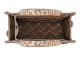 Leopard Print Concealed Carry Tote - Tan