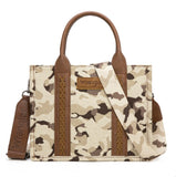 Camo Print Tote/Crossbody
