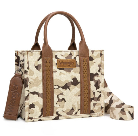 Camo Print Tote/Crossbody