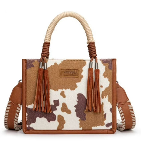 Cow Print Crossbody Tote