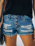 Distressed shorts